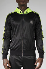 Black and Green Zip Hoodie - Image n°10