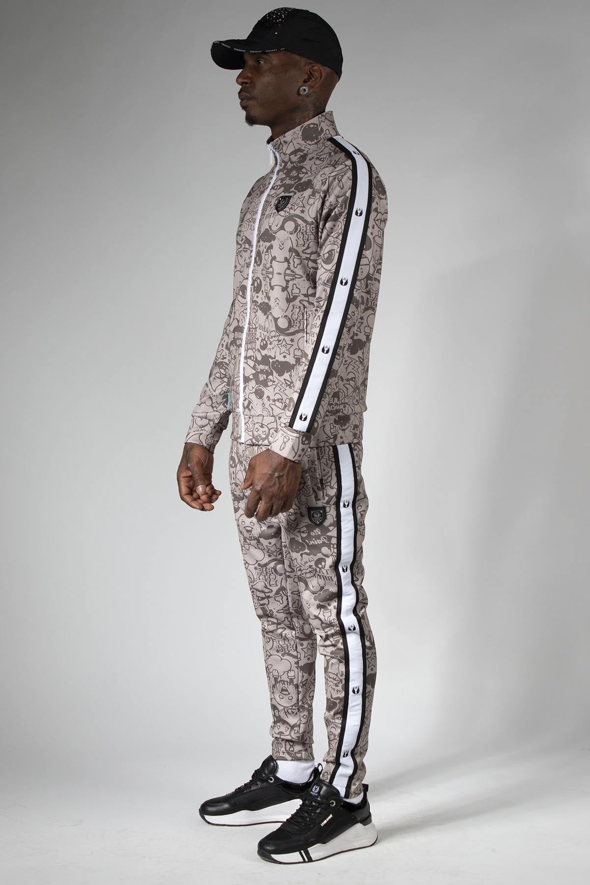 Sand-colored streetwear pants - Image n°9