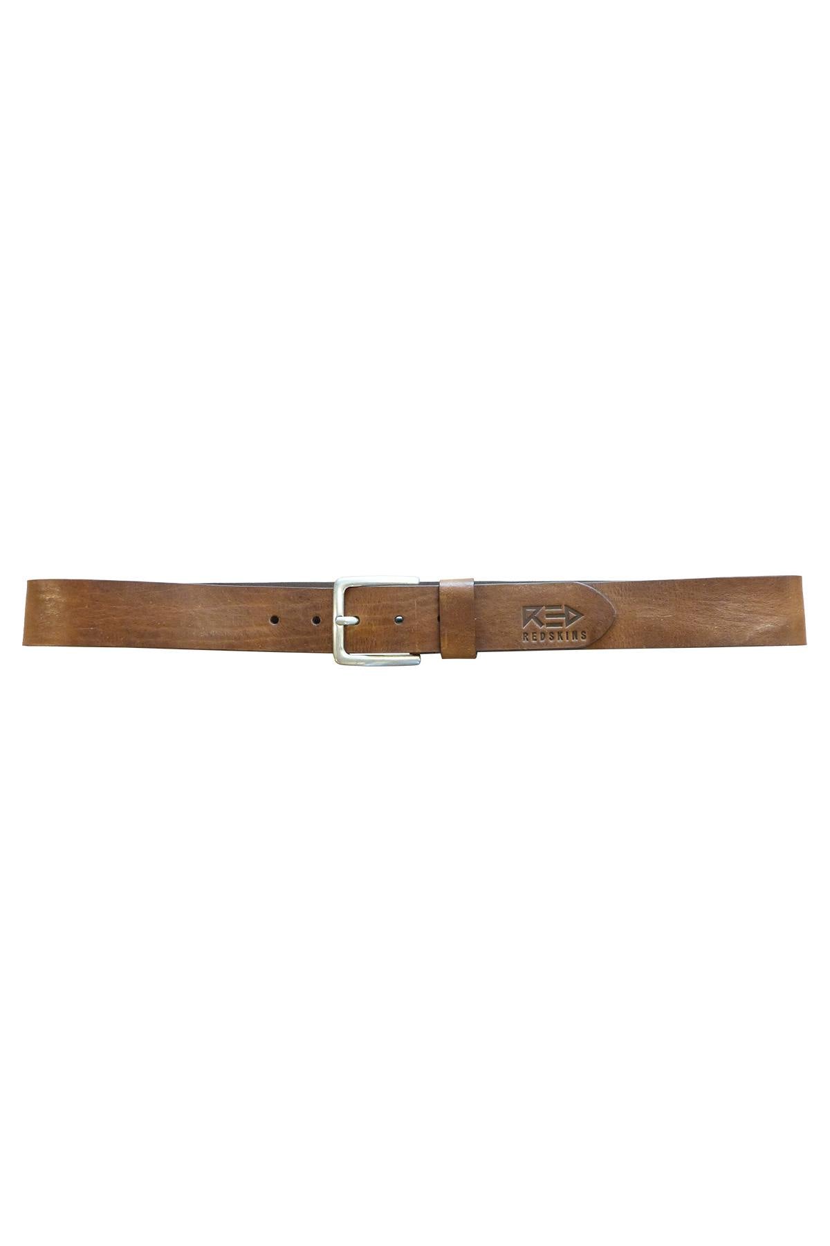 Brown leather belt - Image n°1