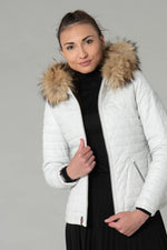 White leather down jacket - Image n°4