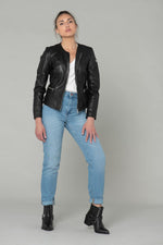 Spencer in black vegetable tanned leather - Image n°7