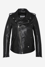 Schott's glossy black calfskin jacket: rock edge, oversized fit. - Image n°10