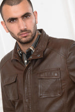 3/4 Lamb Leather Jacket - Image n°9
