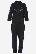 Women's black military suit - Image n°1