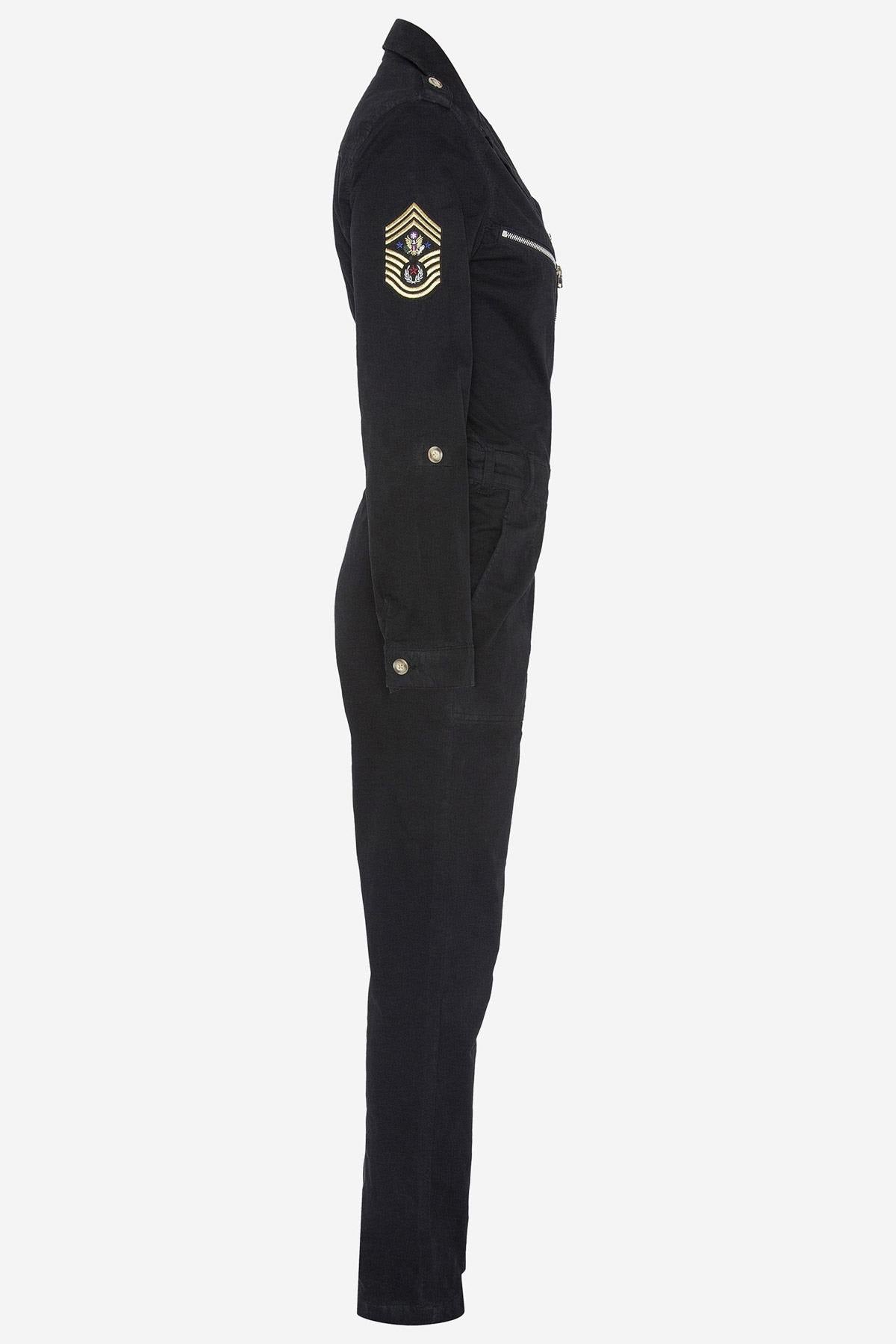 Women's black military suit - Image n°3
