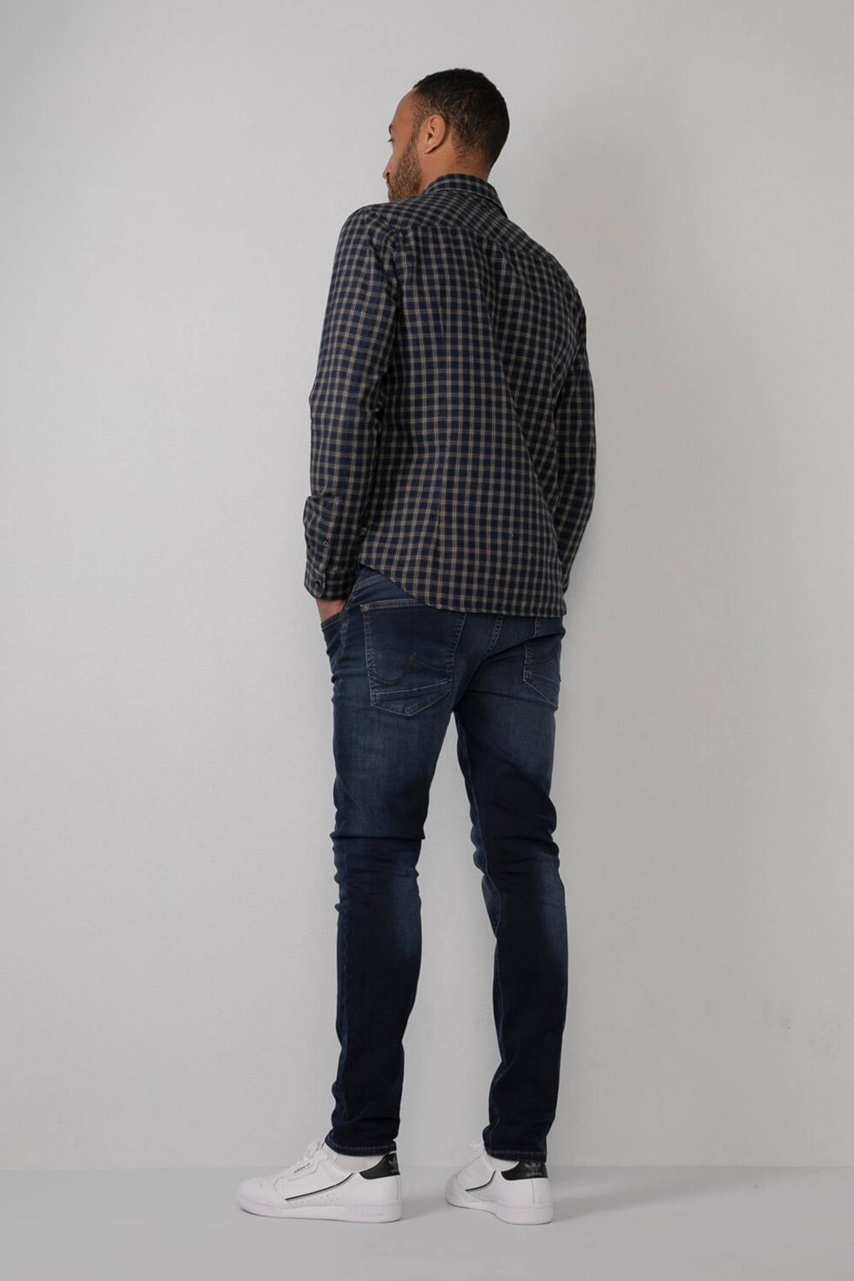 Black all-over checked shirt - Image n°4
