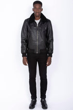 Black cowhide pilot jacket - Image n°7