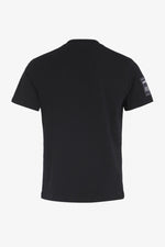 Black t-shirt with khaki chest pocket - Image n°2