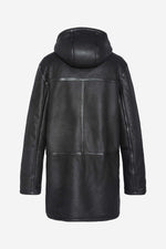 Long shearling winter coat - Image n°9