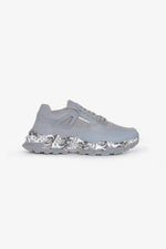 Matte gray men's sneakers - Image n°5