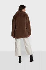 Short oversized faux fur coat - Image n°2