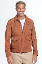 Soft nubuck sheep leather jacket, inspired by Steve McQueen's Le Mans era. Light and timeless. - Image n°2