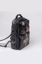 Vintage McQueen Edition Black Leather Backpack - Image n°3