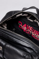 Vintage McQueen Edition Black Leather Backpack - Image n°2