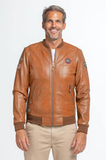 Lambskin bomber with Steve McQueen tribute prints in a regular fit. - Image n°3