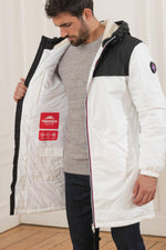 White and black technical parka - Image n°4