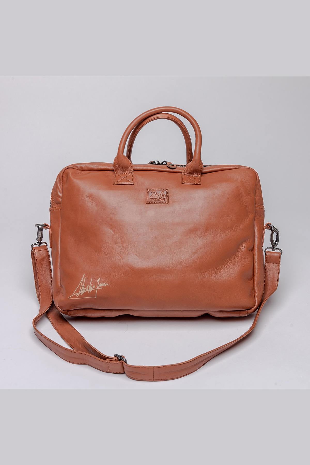 Vintage Steve McQueen leather bag 1971 - Image n°2