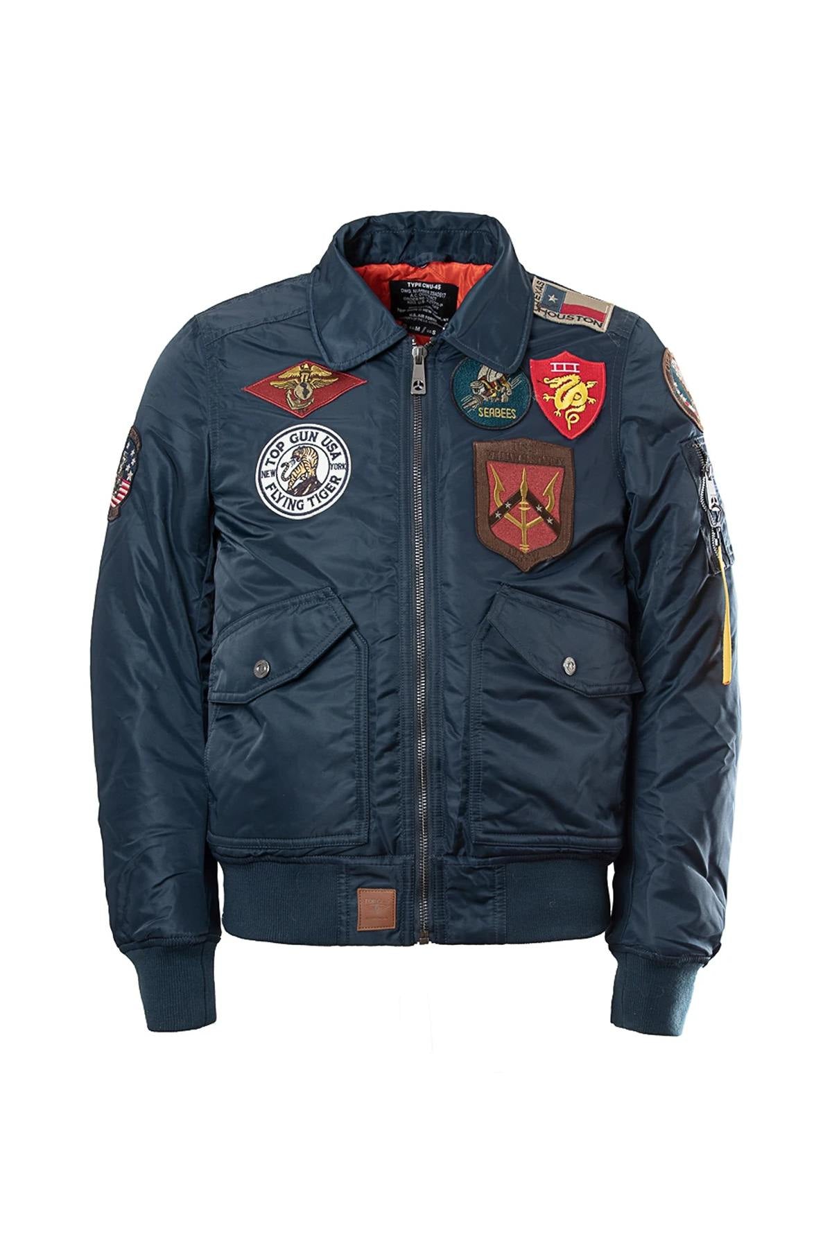 Navy blue bomber jacket - Image n°2