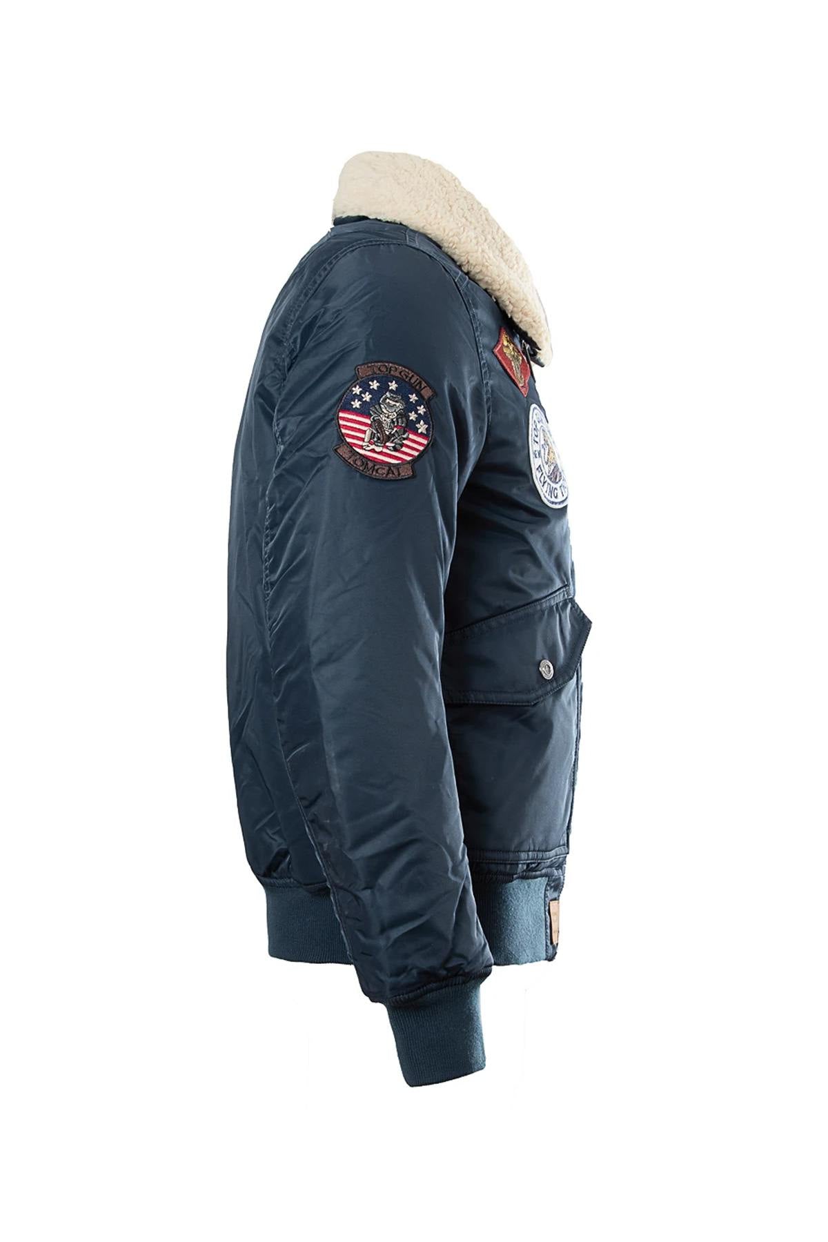 Navy blue bomber jacket - Image n°4