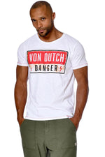 Danger white round neck t-shirt - Image n°4