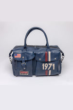Blue genuine leather bag by McQueen - Image n°6