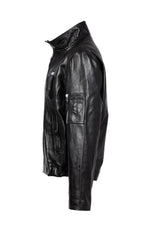Black lambskin PN jacket by Aéro-Design, with a Mirage IIIB plate. - Image n°6