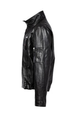Black lambskin PN jacket by Aéro-Design, with a Mirage IIIB plate. - Image n°6