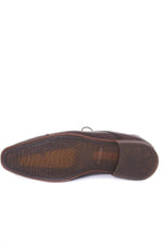 Men's dark brown leather ankle boots - Image n°11