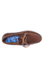 Cognac leather boat shoes - Image n°10