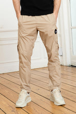 Beige flowing sweatpants - Image n°1