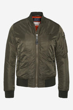 Women's khaki military bomber - Image n°1