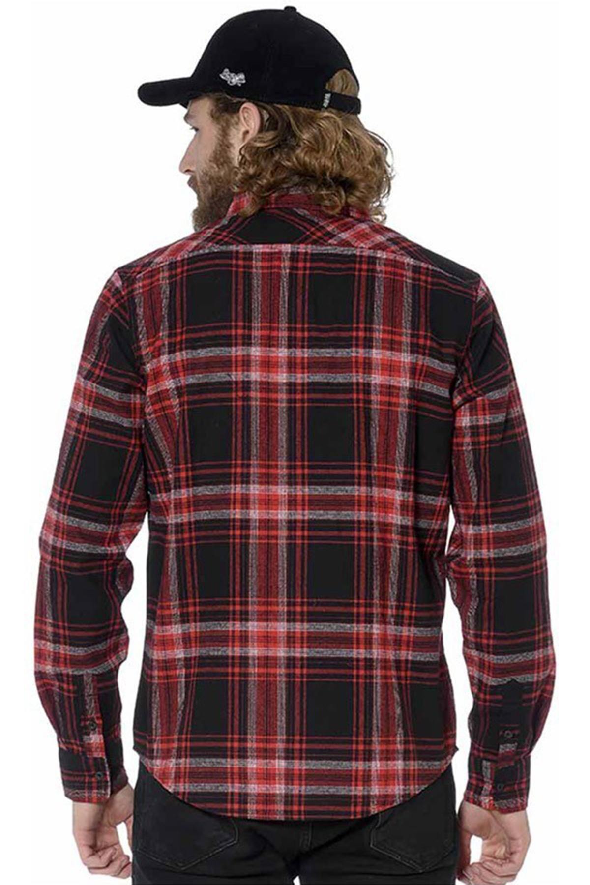 Black and red lumberjack shirt - Image n°2