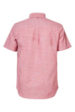 Heather red short-sleeved shirt - Image n°3