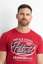 Red men's t-shirt - Image n°4