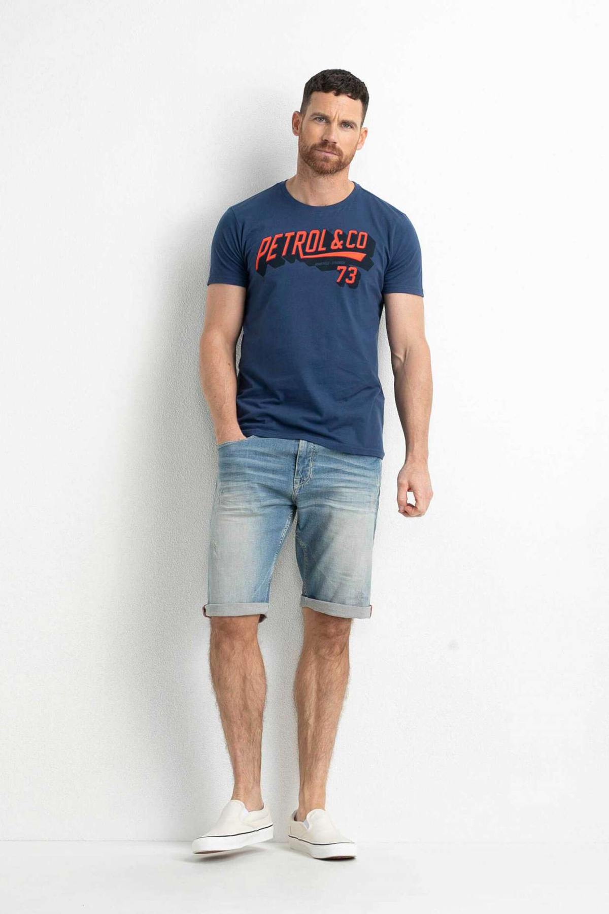 Blue printed t-shirt - Image n°3