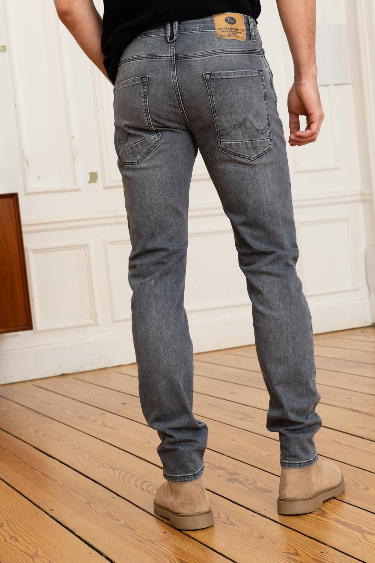 Men's faded gray jeans - Image n°6