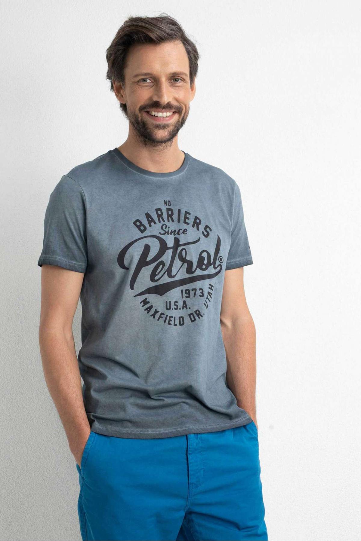 Men's T-shirt with chest illustration - Image n°1