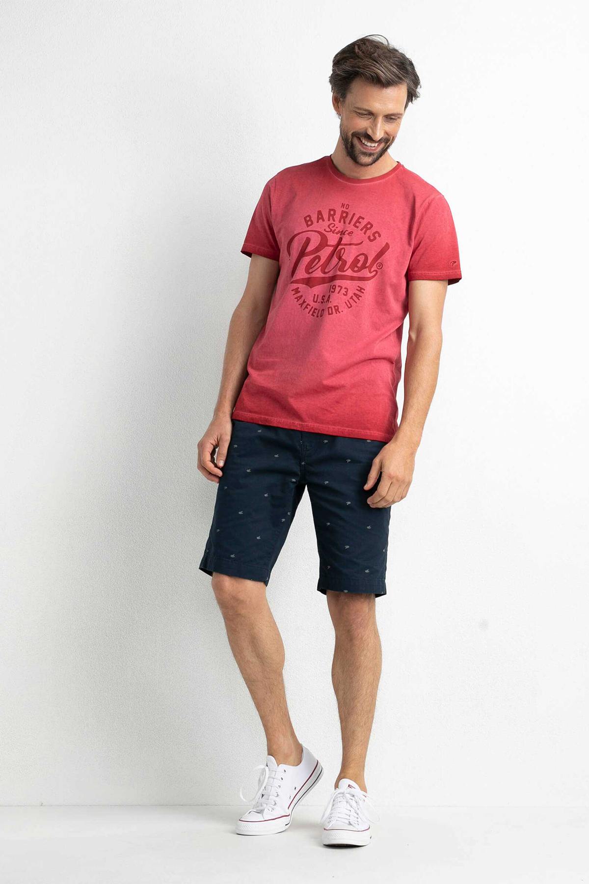Red round neck t-shirt - Image n°2