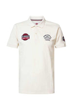 White short-sleeve polo shirt - Image n°5