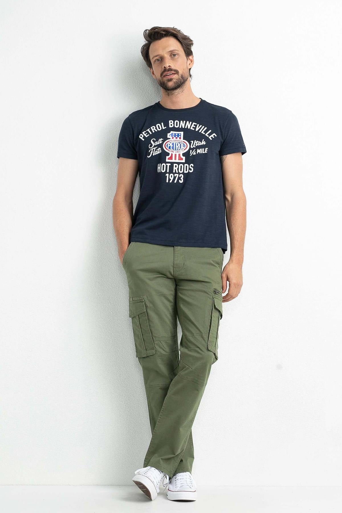 Khaki army cargo pants - Image n°4
