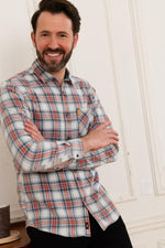 Orange check shirt - Image n°4