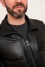 Fine and supple sheepskin leather jacket - Image n°7