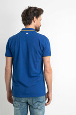 Royal blue men's polo shirt - Image n°2
