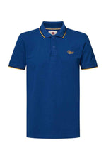 Royal blue men's polo shirt - Image n°5