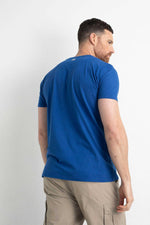 Royal blue round neck t-shirt - Image n°2