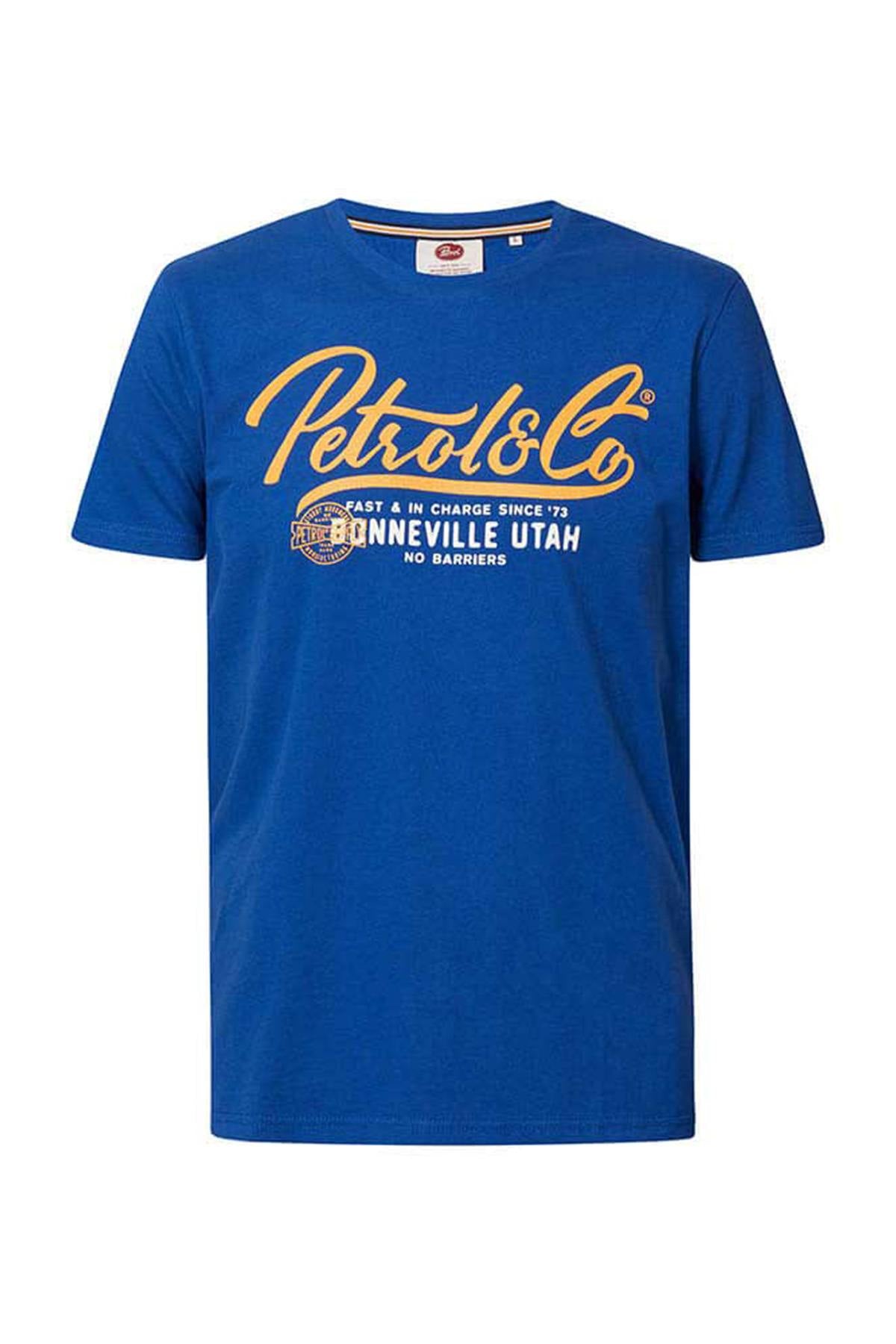 Royal blue round neck t-shirt - Image n°4