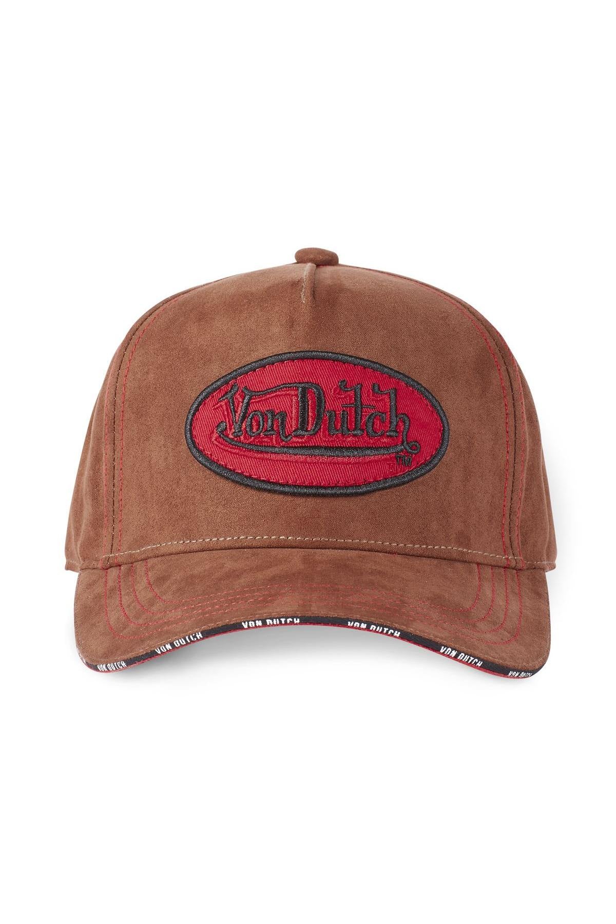 Vintage velvet brown cap - Image n°1