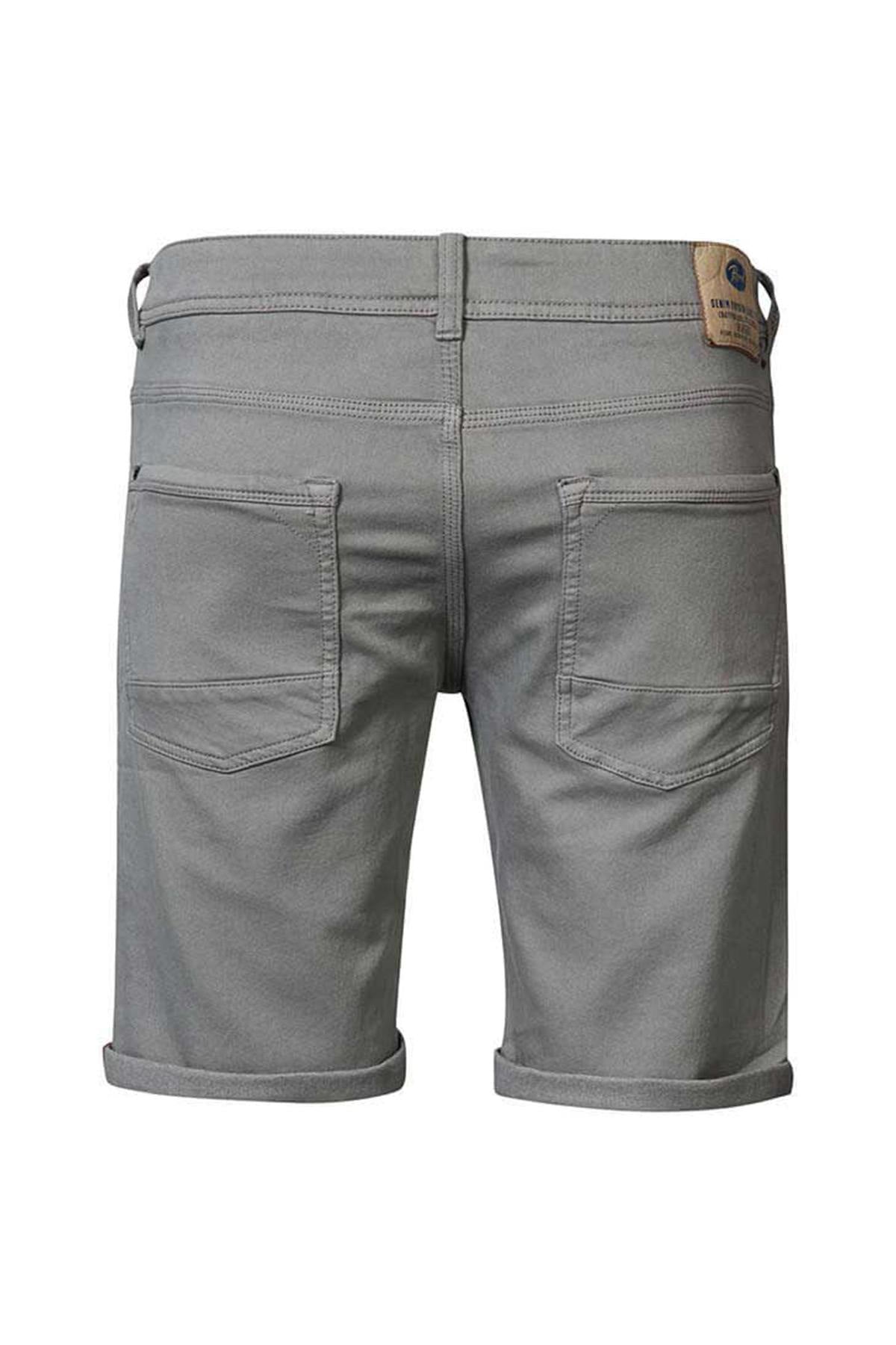 Gray denim shorts - Image n°2