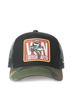 Black and camouflage trucker cap - Image n°3