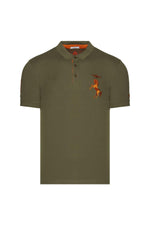 Cavallino Rampante khaki polo shirt - Image n°1